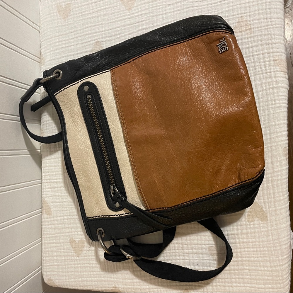 The Sak leather block crossbody